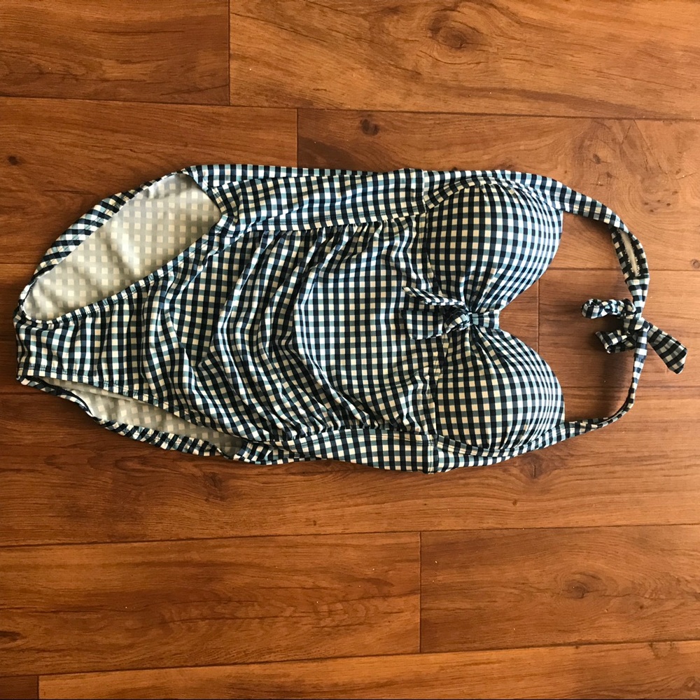 Blue Checkered Retro One Piece Swimsuit